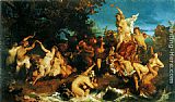 Hans Makart Canvas Paintings - Der Triumph der Ariadne